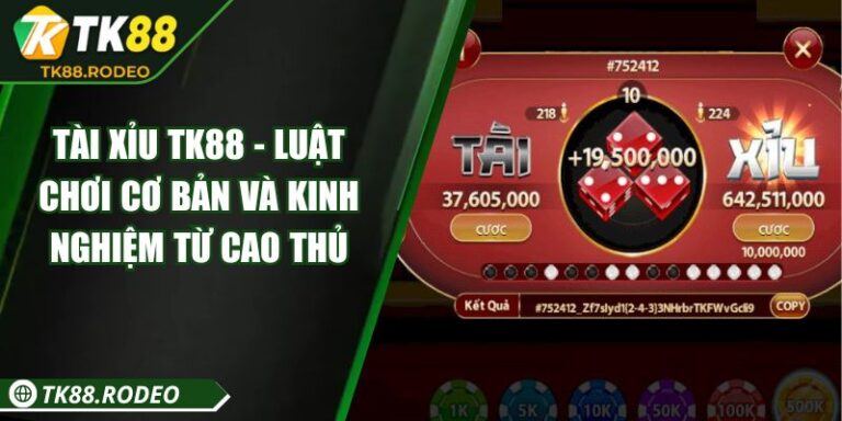 Tài Xỉu TK88 - Luật Chơi Cơ Bản Và Kinh Nghiệm Từ Cao Thủ