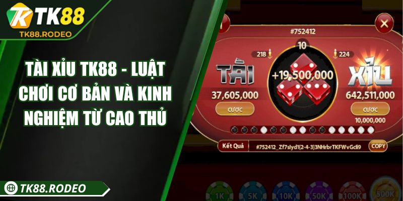 Tài Xỉu TK88 - Luật Chơi Cơ Bản Và Kinh Nghiệm Từ Cao Thủ