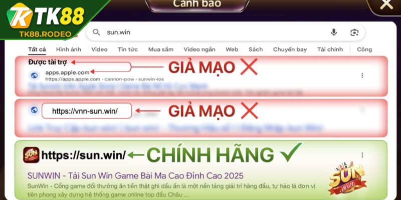 Phân biệt Sunwin thật giả là vấn đề người chơi hết sức lưu tâm